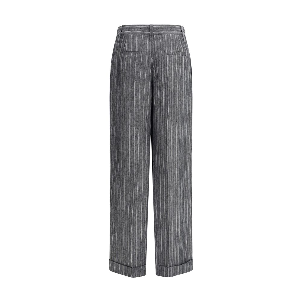 Calça de linho Brunello Cucinelli