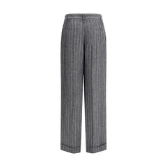 Calça de linho Brunello Cucinelli