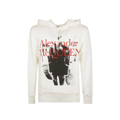 Moletom com capuz e logotipo Alexander McQueen