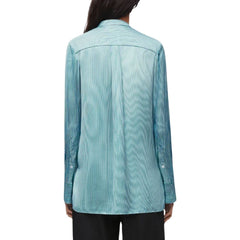 Camisa listrada de seda mista da Loewe