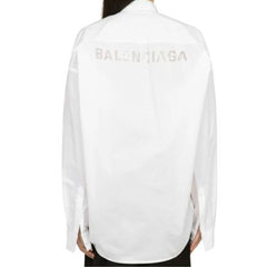 Camisa oversize de popeline Balenciaga