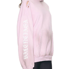 Moletom com capuz Balenciaga Stencil de ajuste médio