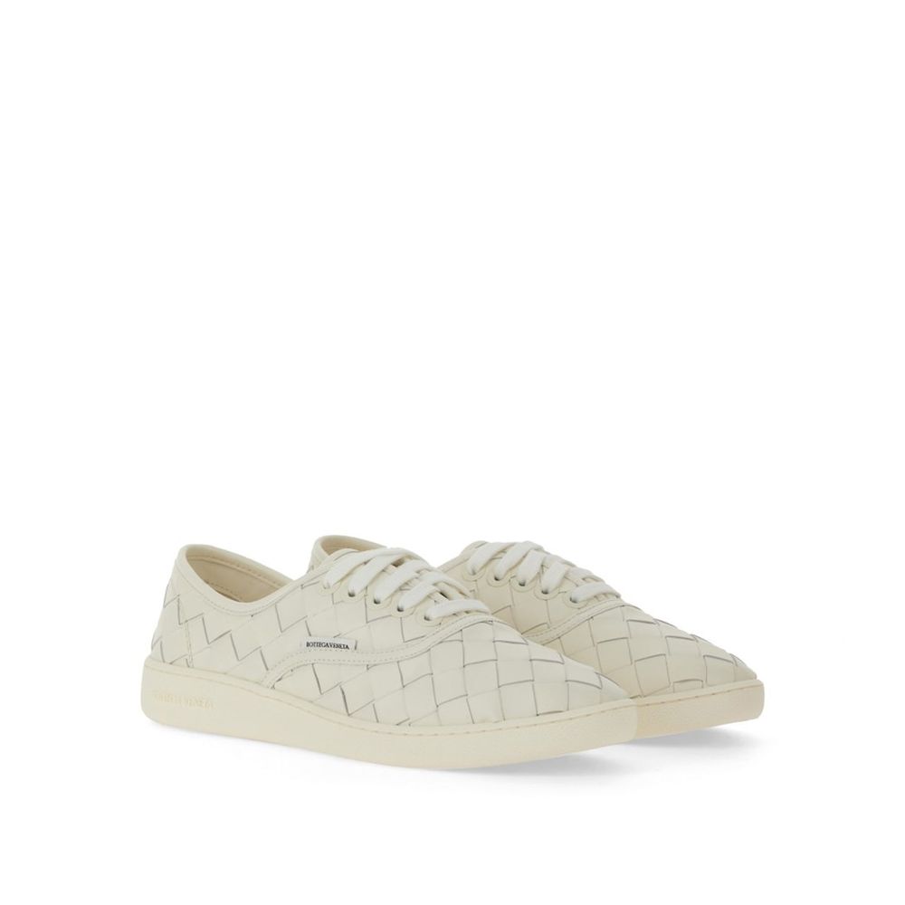Tênis de couro Bottega Veneta Intrecciato