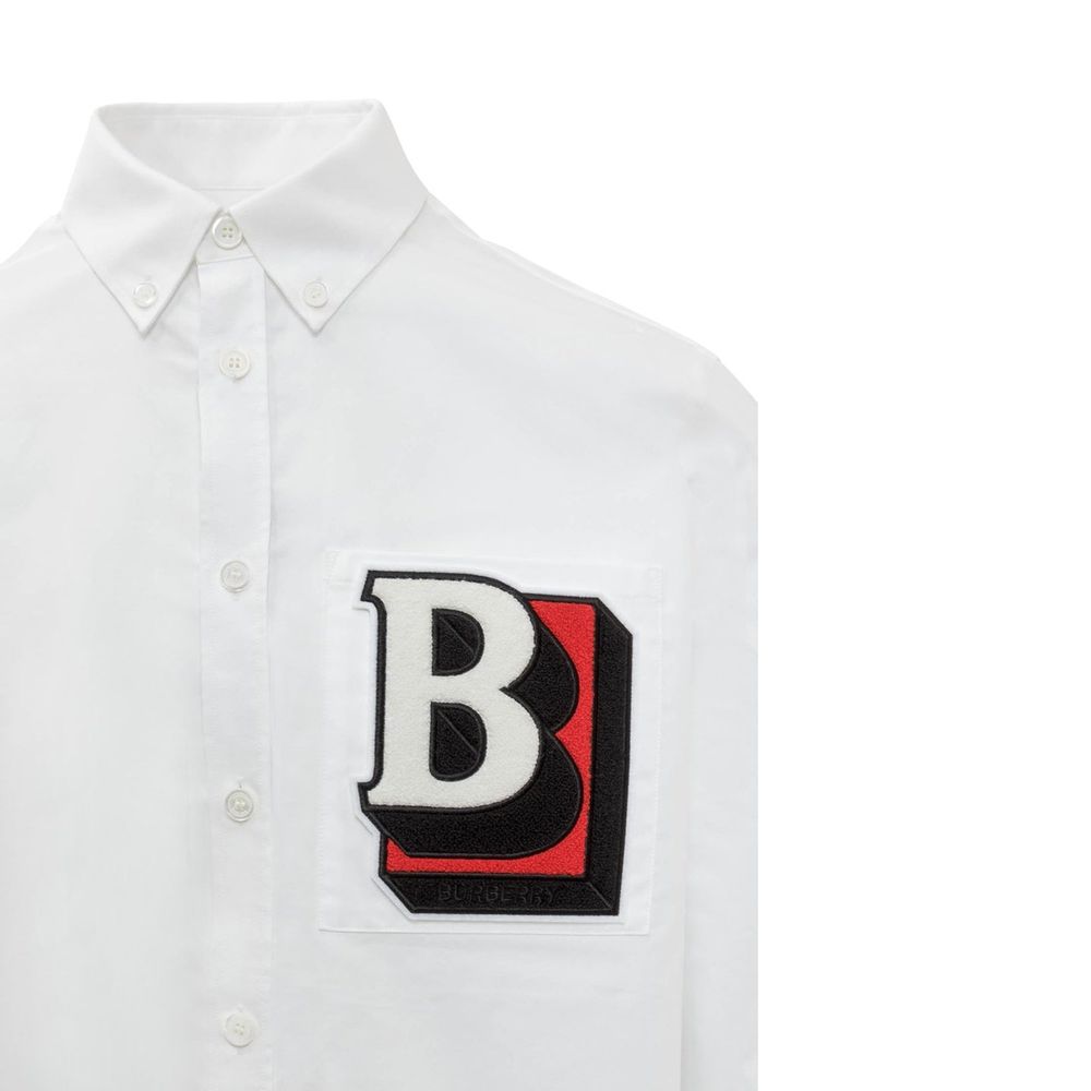 Camisa de algodão Burberry