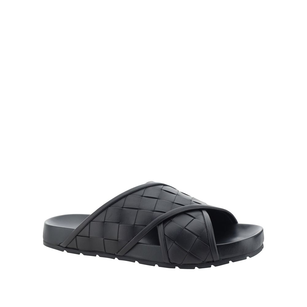 Sandálias de couro Bottega Veneta Intrecciato