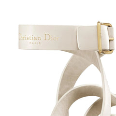 Sandálias rasteiras de couro Dior Sun