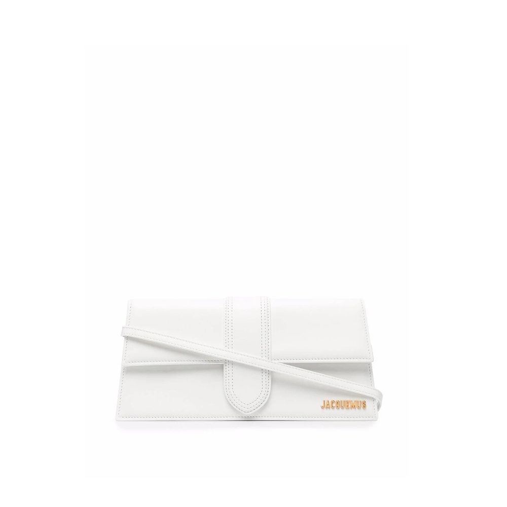 Bolsa de ombro longa de couro Jacquemus Le Bambino