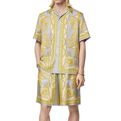 Versace Shorts de seda La Coupe Des Dieux