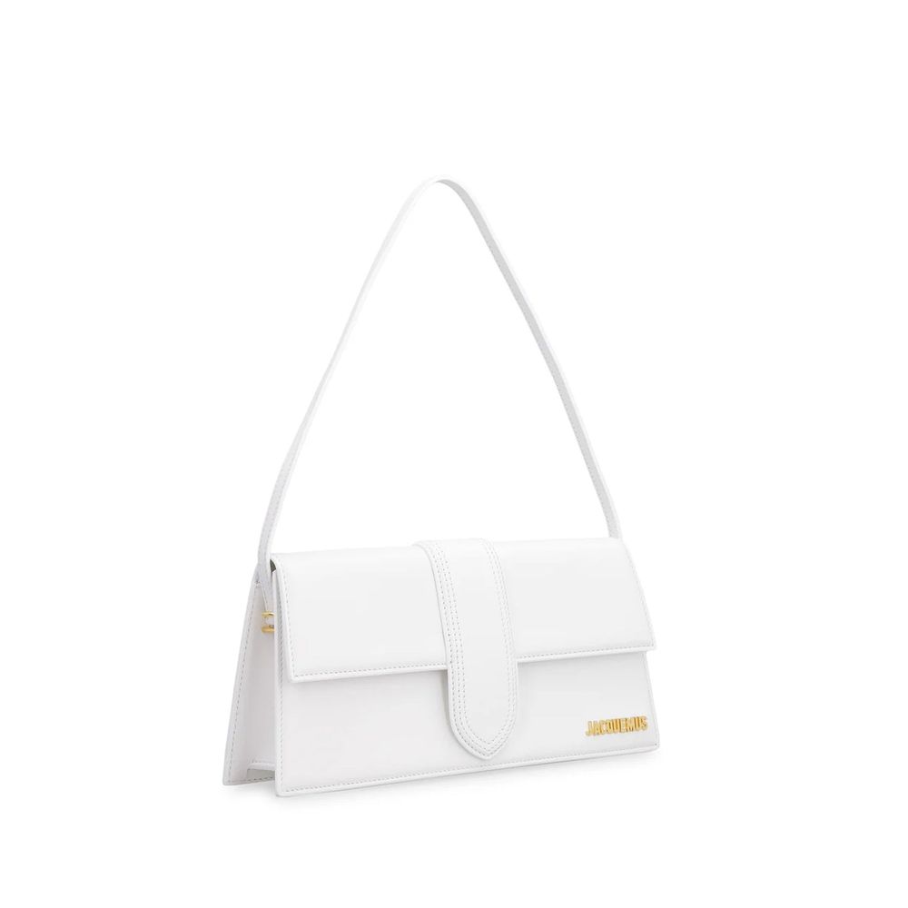 Bolsa de ombro longa de couro Jacquemus Le Bambino
