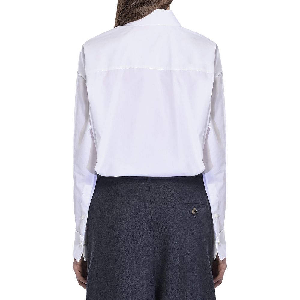 Camisa de algodão drapeada Loewe