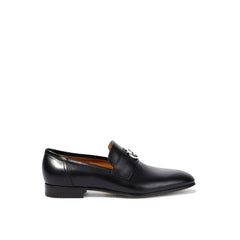 Mocassins de couro Gucci Interlocking G