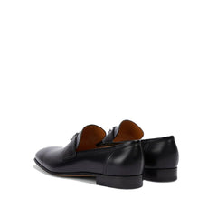 Mocassins de couro Gucci Interlocking G