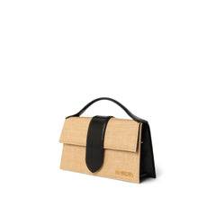 Bolsa de ombro com efeito ráfia Jacquemus Le Grand Bambino