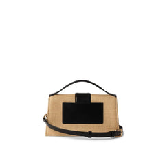 Bolsa de ombro com efeito ráfia Jacquemus Le Grand Bambino