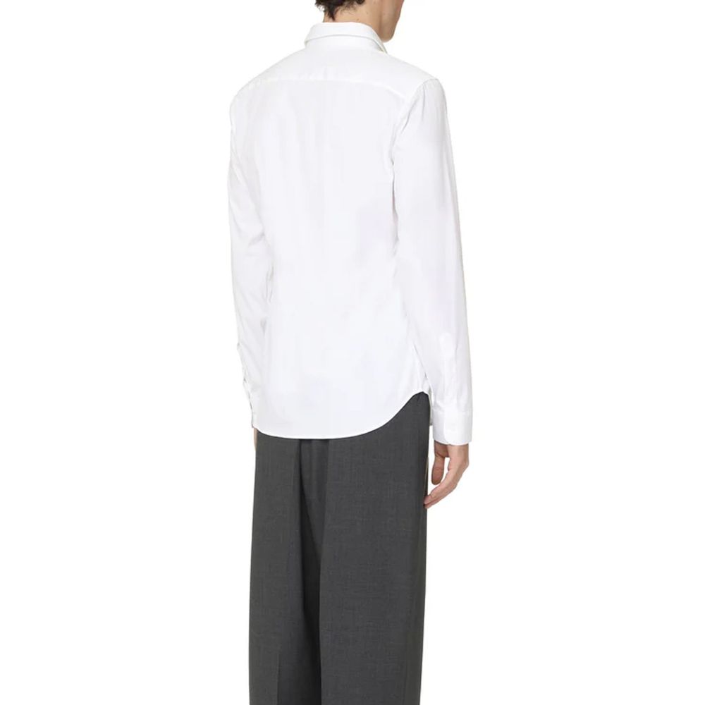 Camisa de popeline de algodão Gucci