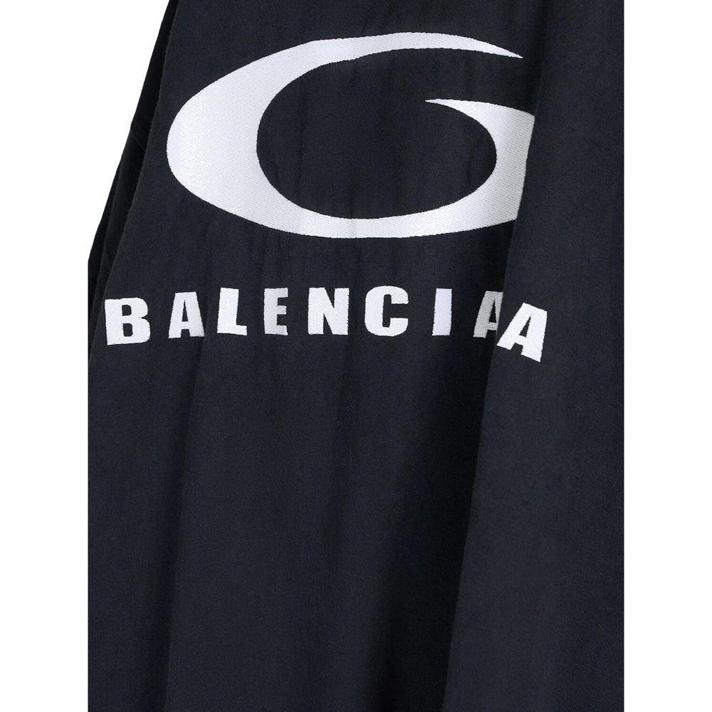 Vestido camiseta com estampa de ícone Balenciaga