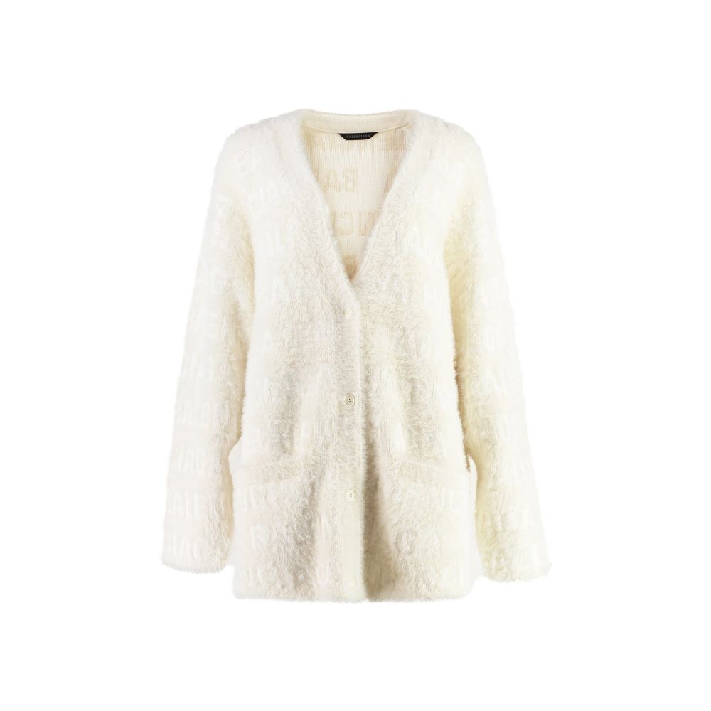 Cardigan Balenciaga de lã mista jacquard