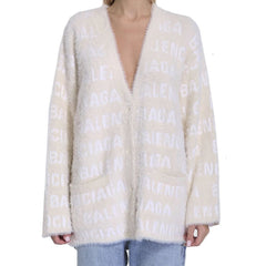 Cardigan Balenciaga de lã mista jacquard