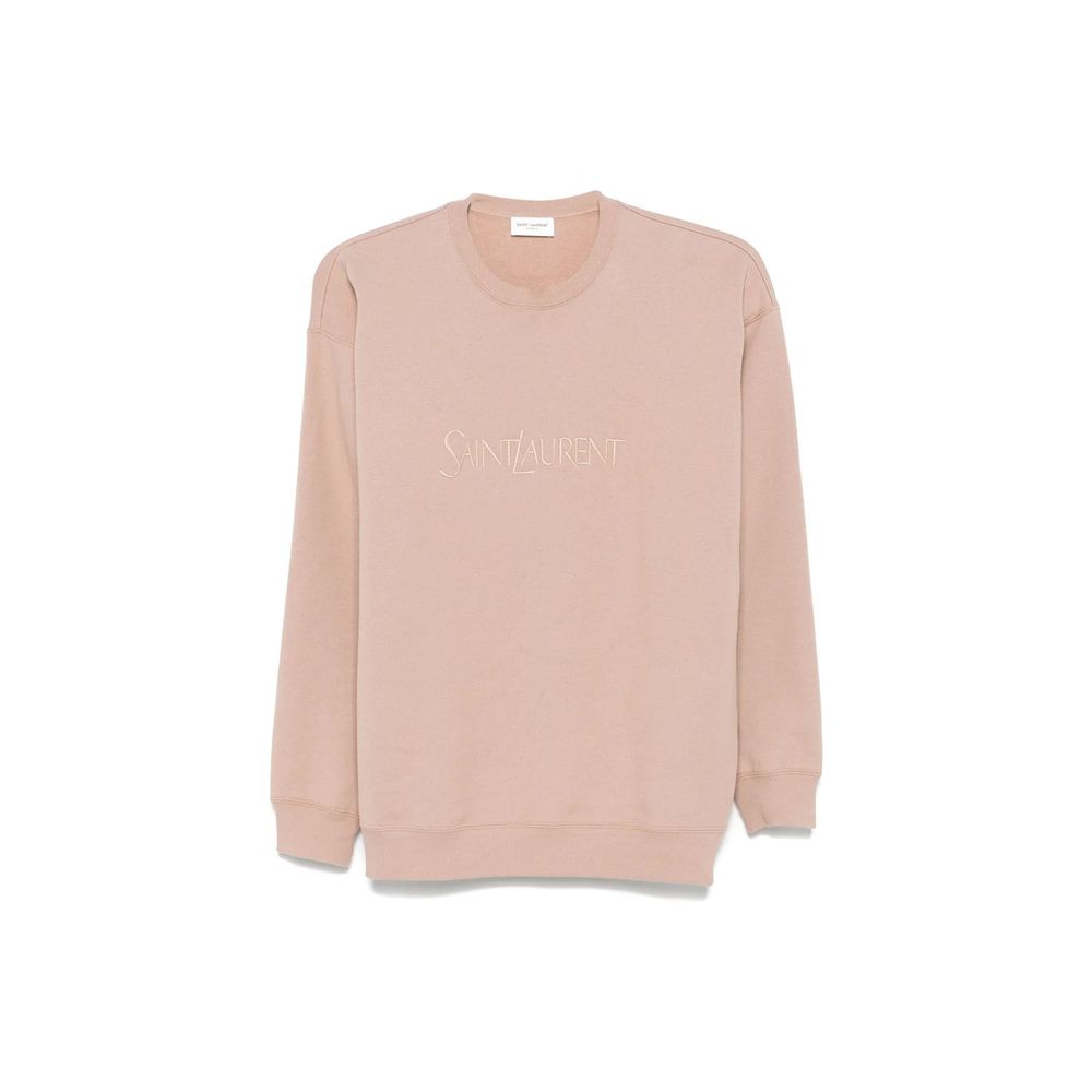 Moletom com logotipo de algodão Saint Laurent