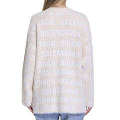 Cardigan Balenciaga de lã mista jacquard