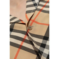 Camisa xadrez de seda Burberry