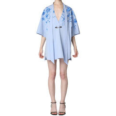 Vestido curto de popeline Gucci