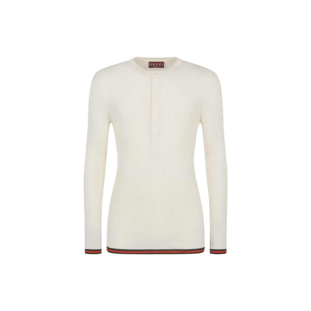 Camiseta de seda canelada Gucci