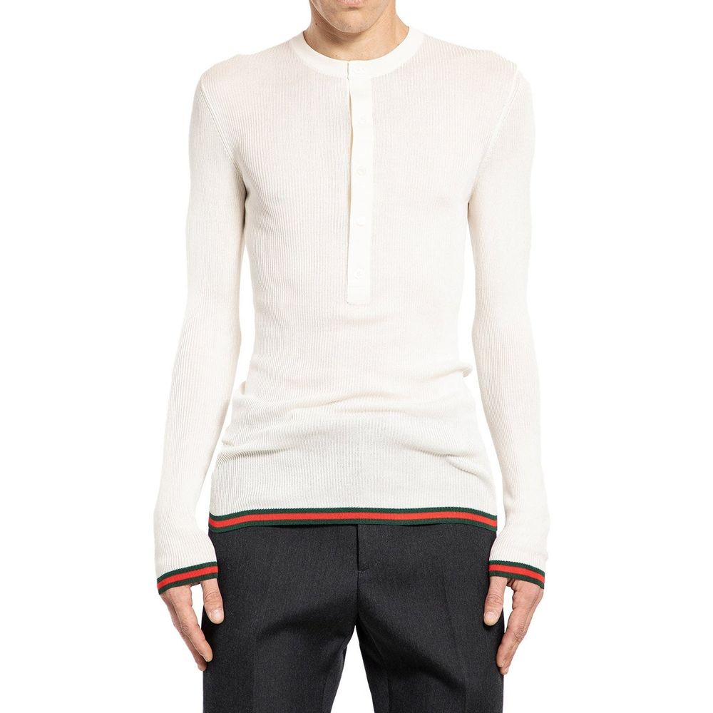 Camiseta de seda canelada Gucci