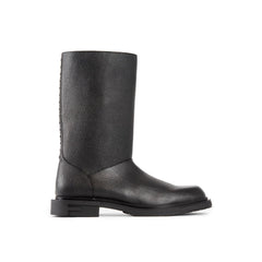 Botas de armação de couro Fendi