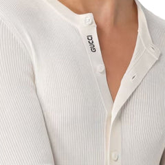 Camiseta de seda canelada Gucci