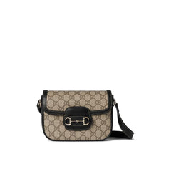 Bolsa de ombro pequena e macia Gucci Horsebit 1955