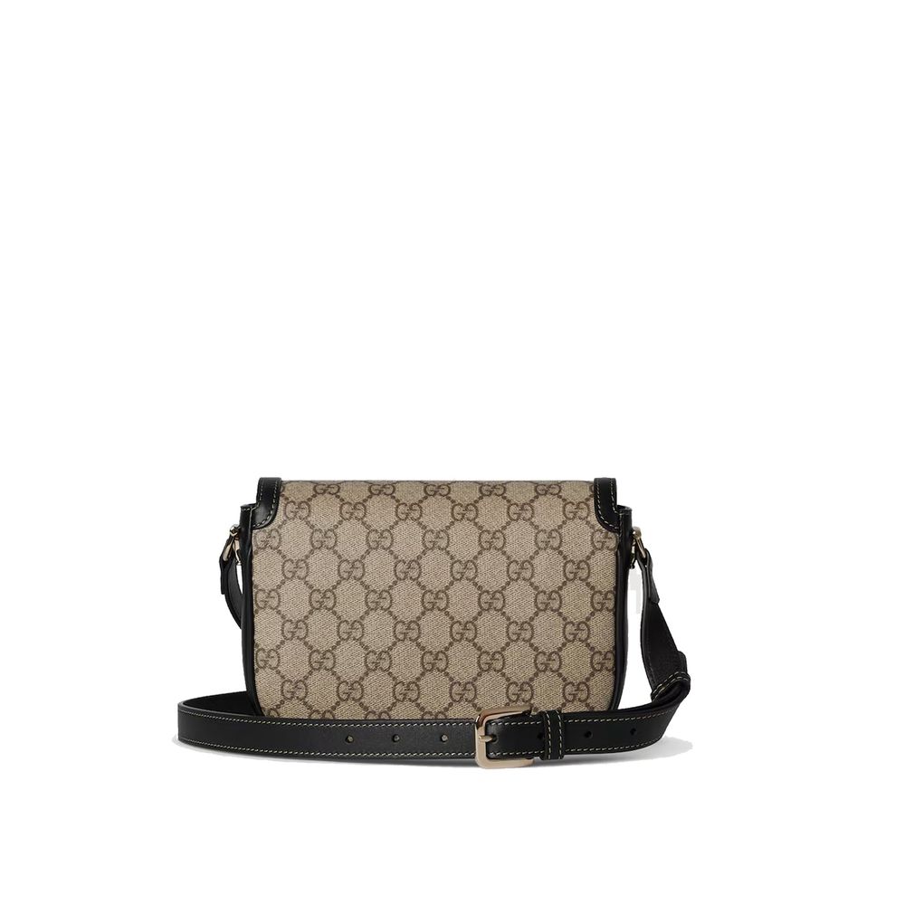Bolsa de ombro pequena e macia Gucci Horsebit 1955
