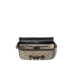Bolsa de ombro pequena e macia Gucci Horsebit 1955