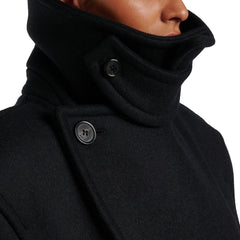 Sobretudo grande de lã virgem Saint Laurent