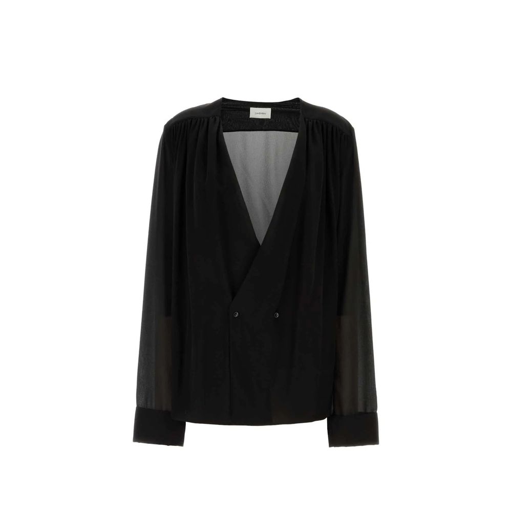 Camisa de seda Saint Laurent