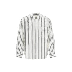 Camisa listrada de algodão Dior