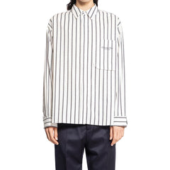 Camisa listrada de algodão Dior