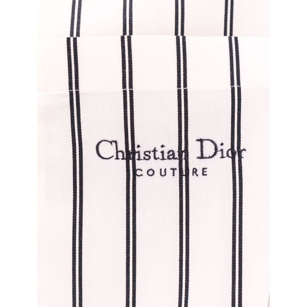 Camisa listrada de algodão Dior