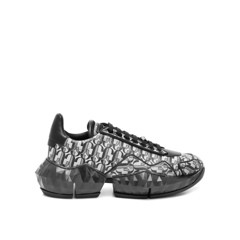 Tênis Jimmy Choo Diamond JC Monogram Couro Glitter