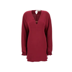 Vestido de seda Fendi Cady