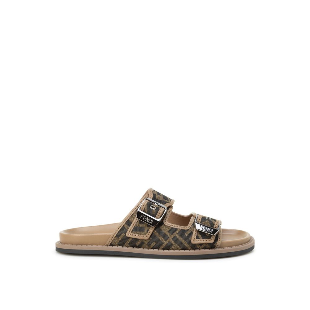 Sandálias Fendi FF Flat