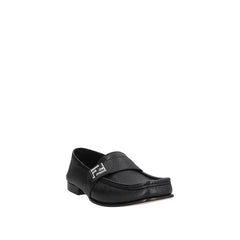 Mocassins de couro Fendi