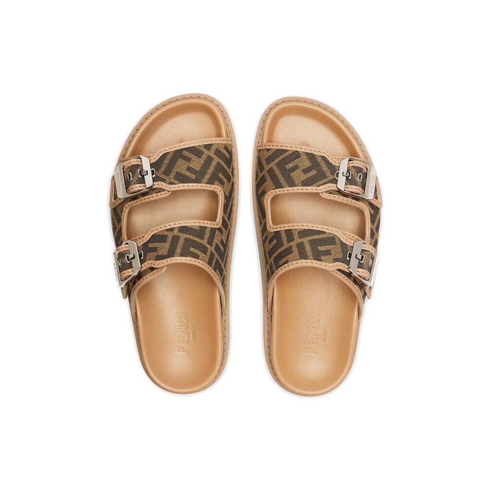 Sandálias Fendi FF Flat