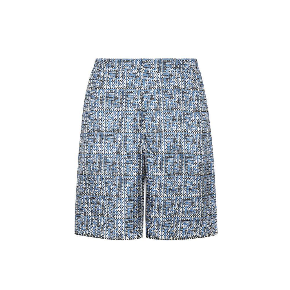 Shorts de seda estampados Fendi