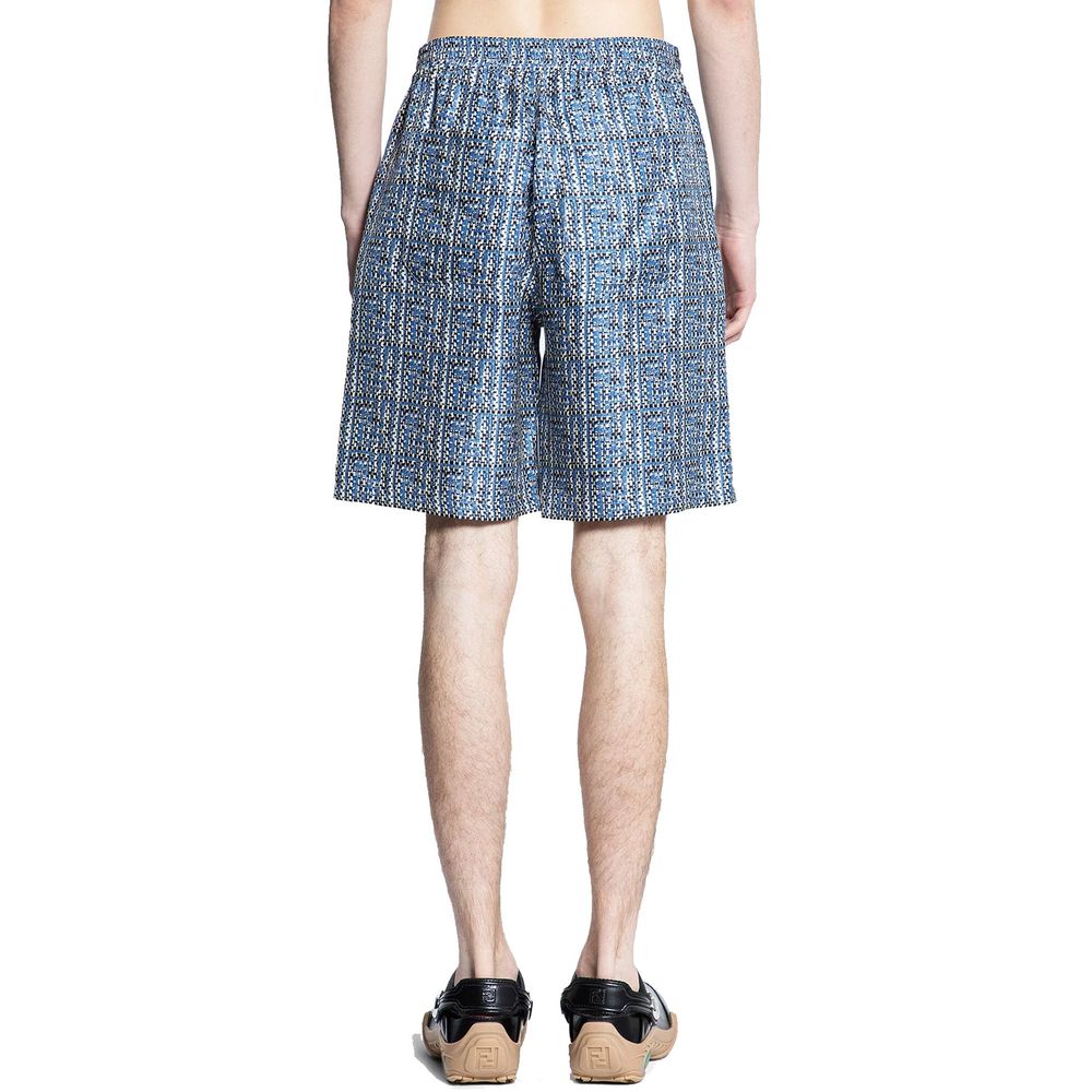 Shorts de seda estampados Fendi