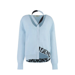 Cardigan Fendi de lã e cashmere