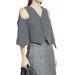 Fendi Listrado Colete Top