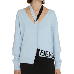 Cardigan Fendi de lã e cashmere