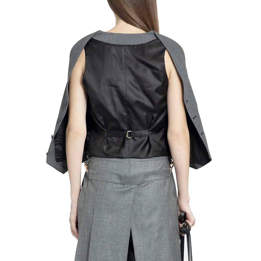 Fendi Listrado Colete Top