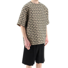 Camiseta de gola redonda Valentino Iconographe